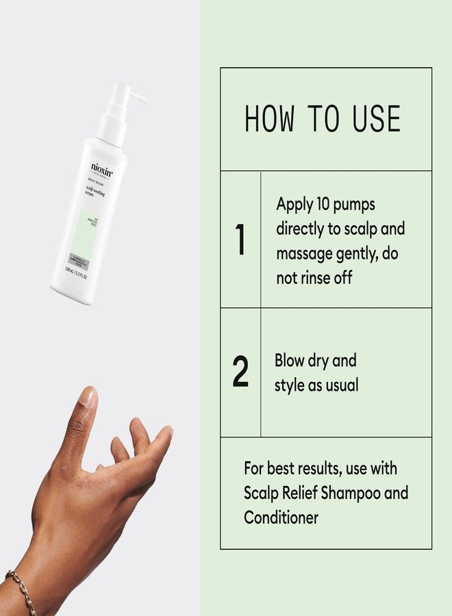 NIOXIN Scalp Relief Scalp Soothing Serum | Leave-in Treatment for Sensitive Scalp| Made with Aloe Vera and Vitamin E | 3.3 Fl Oz - Image 5